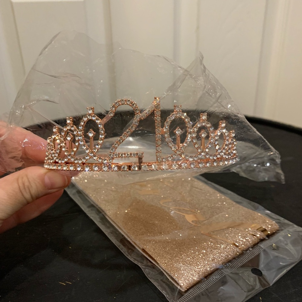 Rose Gold 21st Birthday Tiara